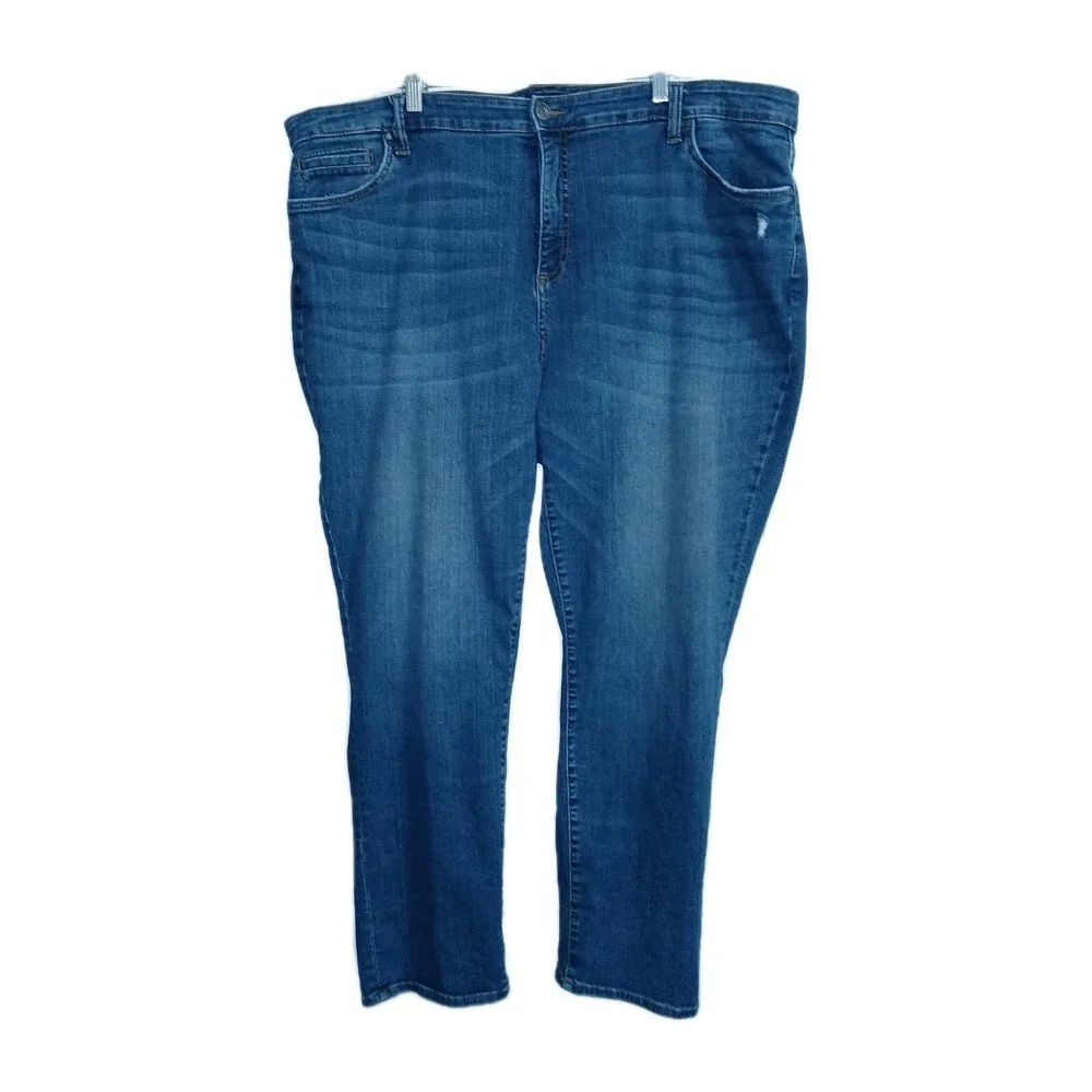 Kut From The Cloth Catherine Boyfriend Jeans Plus 24W Blue Women Denim KP494GZ1